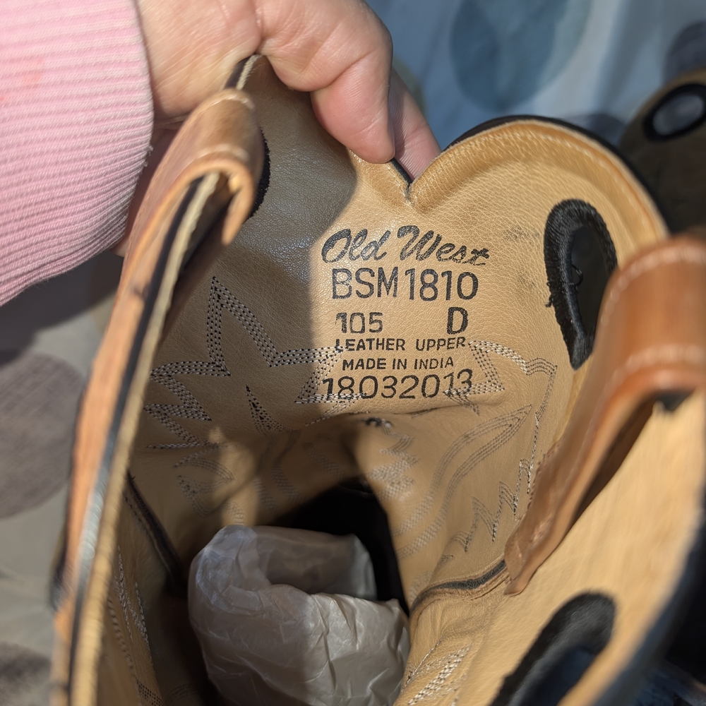 Old West Leather Cowboy Boots